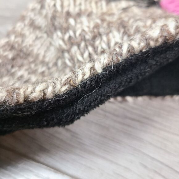 Mexx Girl's Knit Wool Fleece Lined Winter Trapper Hat with Tassels - Picture 9 of 13